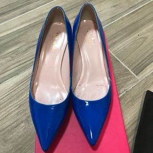 Kate Spade shinny blue heel pump